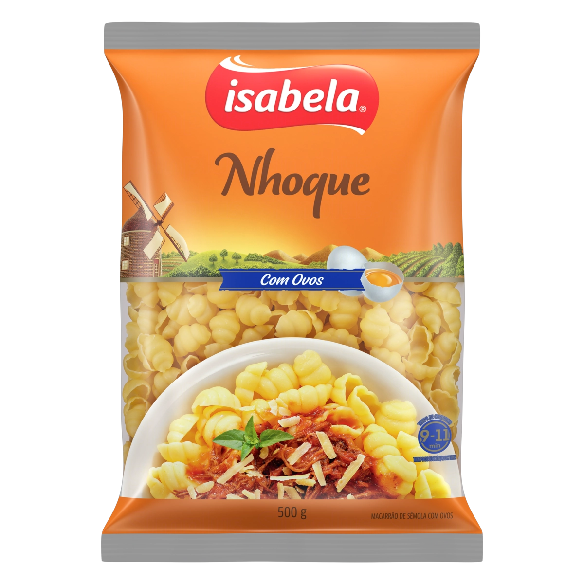 Macarrão De Sêmola Com Ovos Nhoque Isabela Pacote 500g