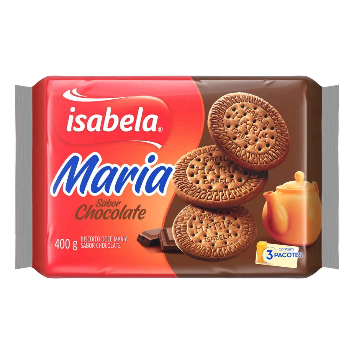 Biscoito Maria Chocolate Isabela Pacote 400g