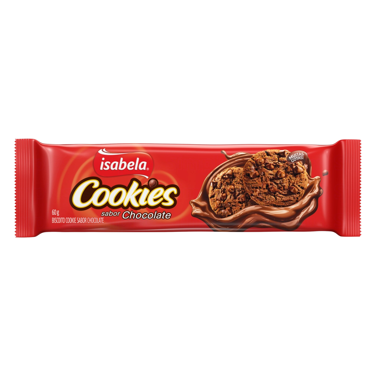 Biscoito Cookie Chocolate Isabela Pacote 60g