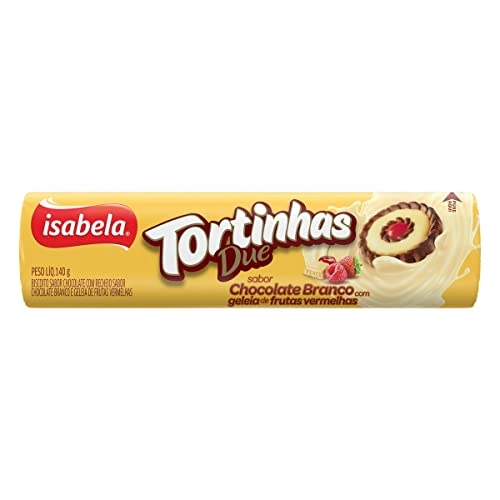 Biscoito Chocolate Recheio Chocolate Branco Com Geleia De Frutas Vermelhas Isabela Tortinhas Due Pac
