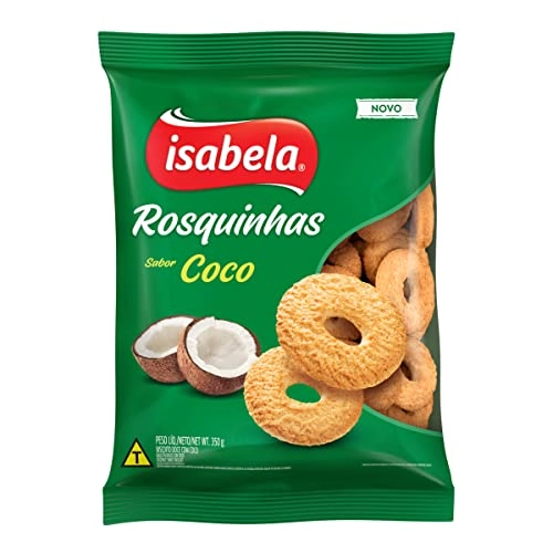 Biscoito Rosquinha Coco Isabela Pacote 350g