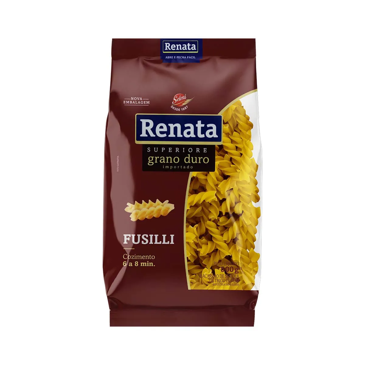 Macarrão de Sêmola Grano Duro Fusilli Renata Superiore Pacote 500g