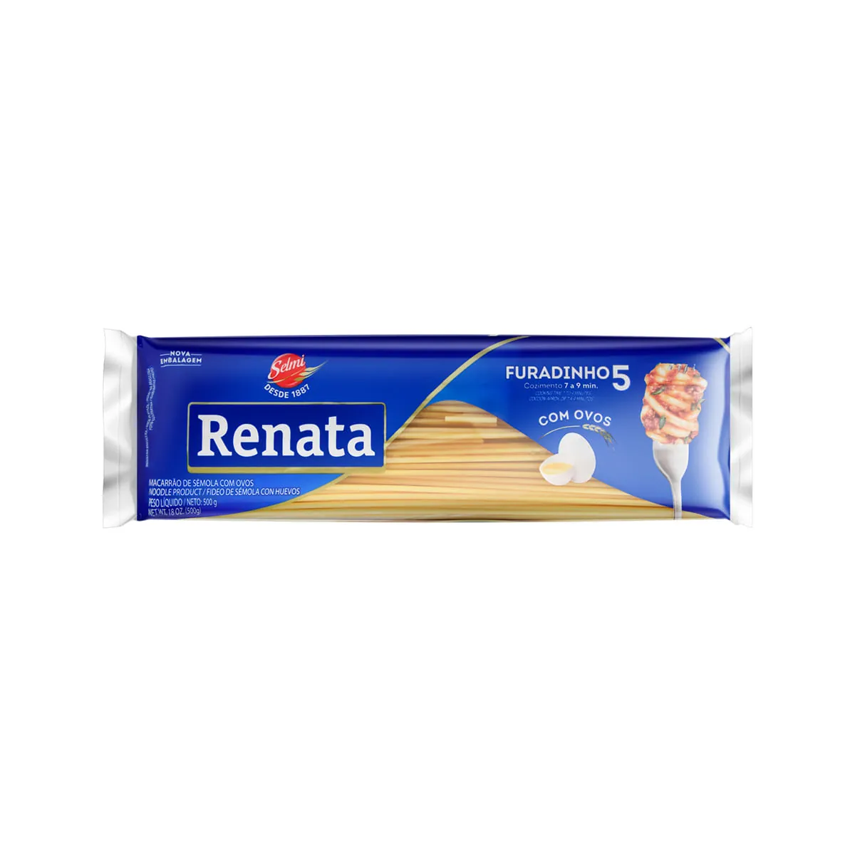 Macarrão Furadinho Renata com Ovos Nº 5 500g