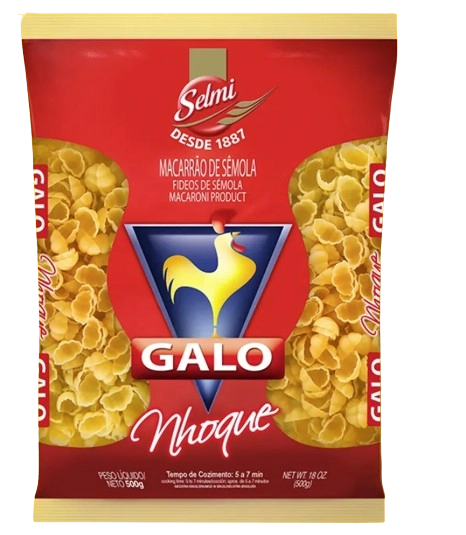 Macarrão De Sêmola Nhoque Galo Pacote 500g