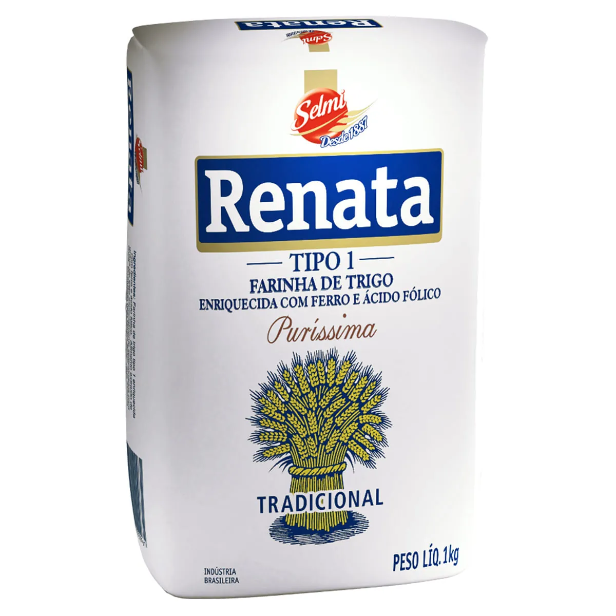 Farinha De Trigo Tradicional RENATA Tipo 1 Pacote 1Kg
