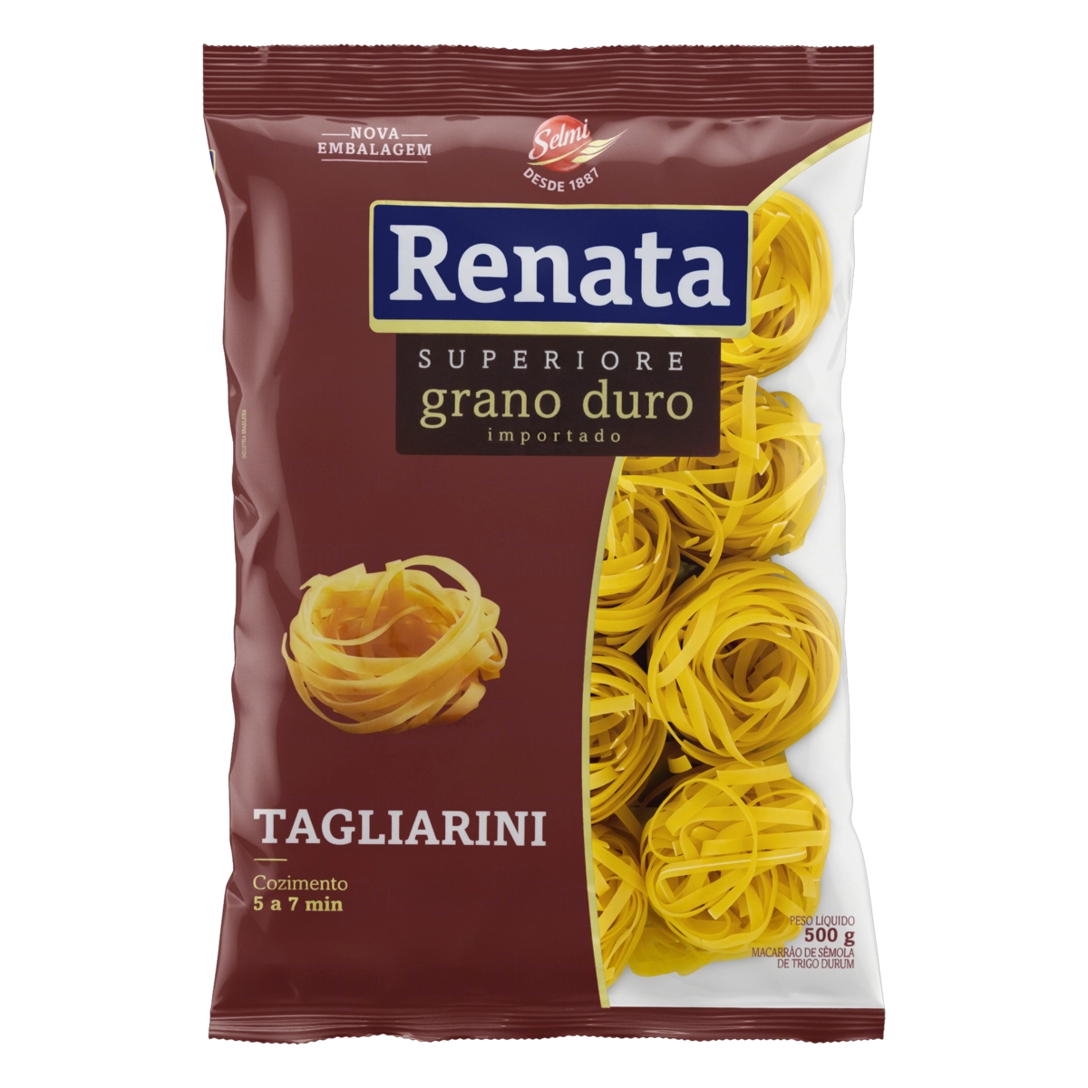 Macarrão De Sêmola De Trigo Grano Duro Tagliarini Renata Superiore Pacote 500g