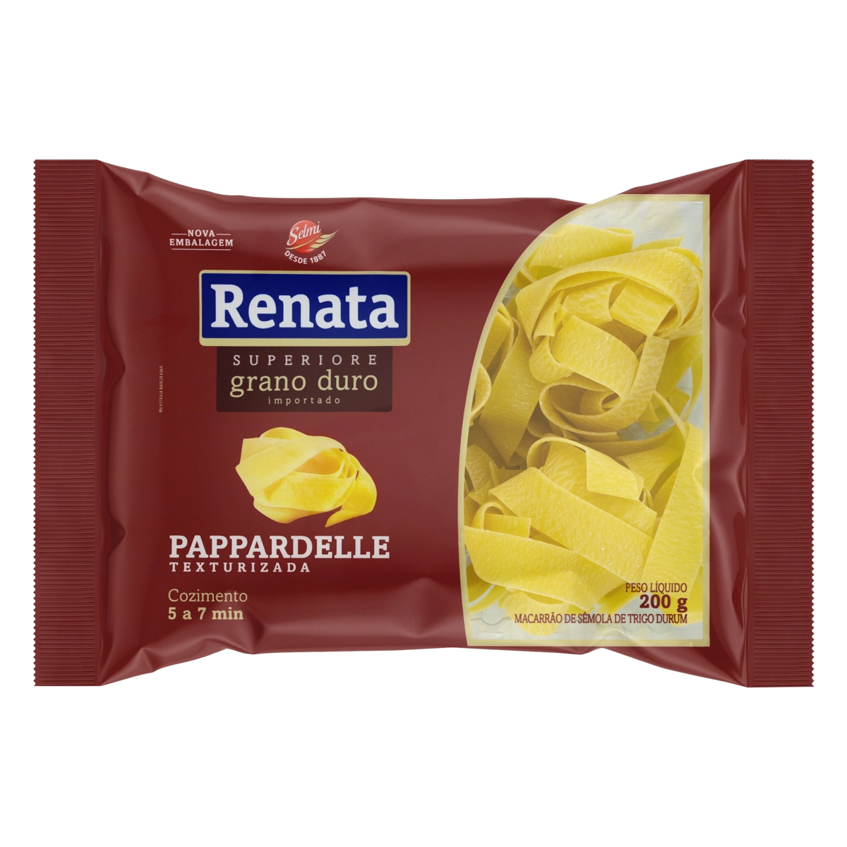 Macarrão De Sêmola De Trigo Grano Duro Pappardelle Renata Superiore Pacote 200g