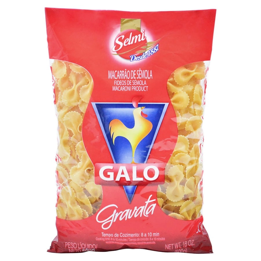 Macarrão Galo Gravata Azul