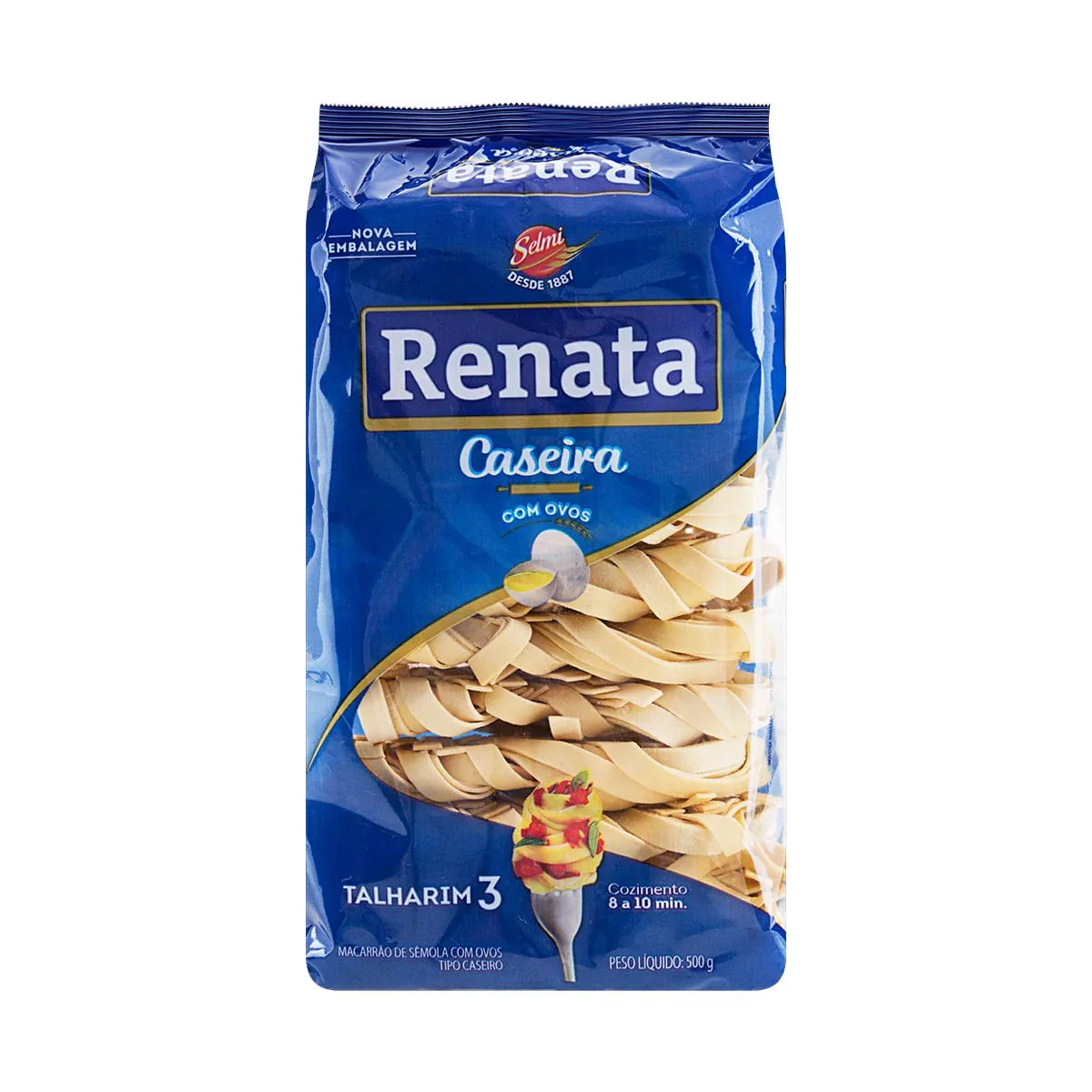 Macarrão Talharim Renata com Ovos Nº 3 Caseira 500g