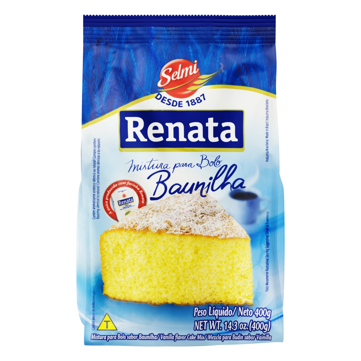 Mistura Para Bolo Baunilha Renata Pacote 400g