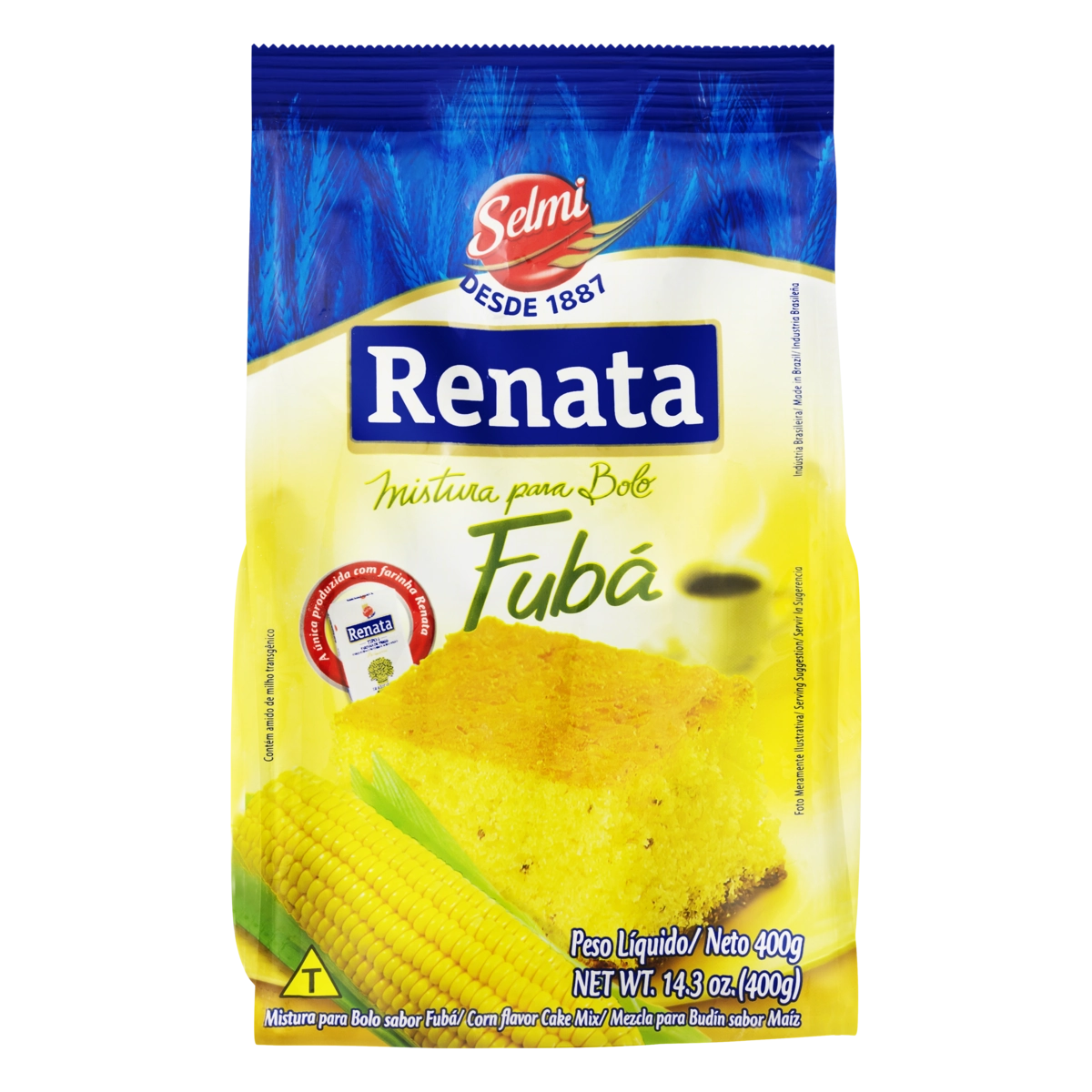 Mistura Para Bolo Fubá Renata Pacote 400g