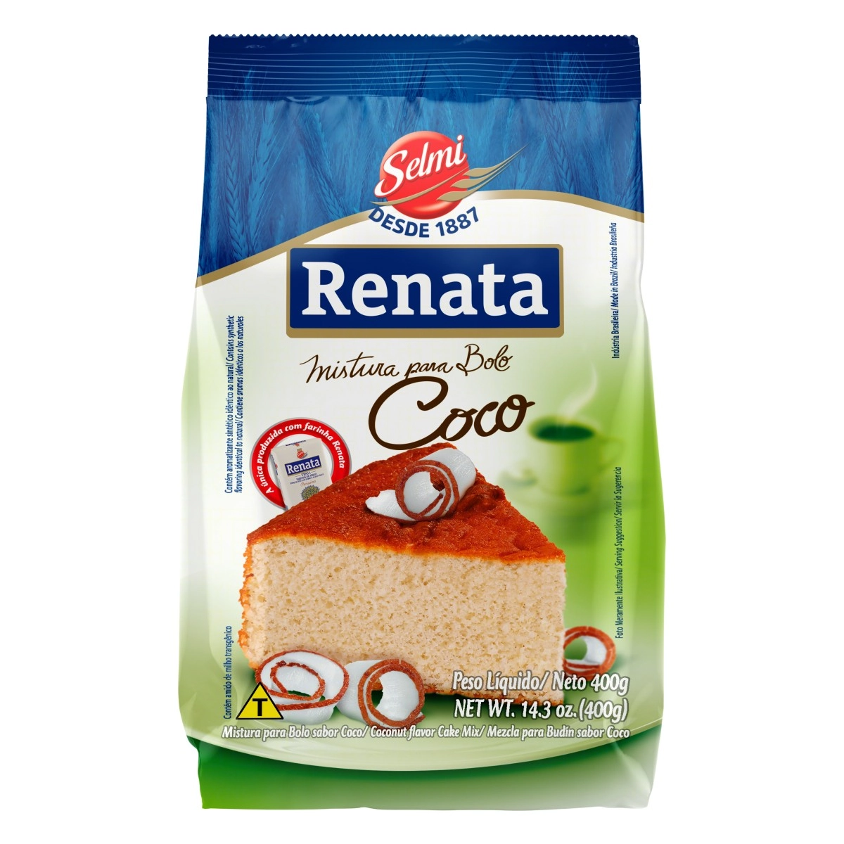 Mistura Para Bolo Coco Renata Pacote 400g