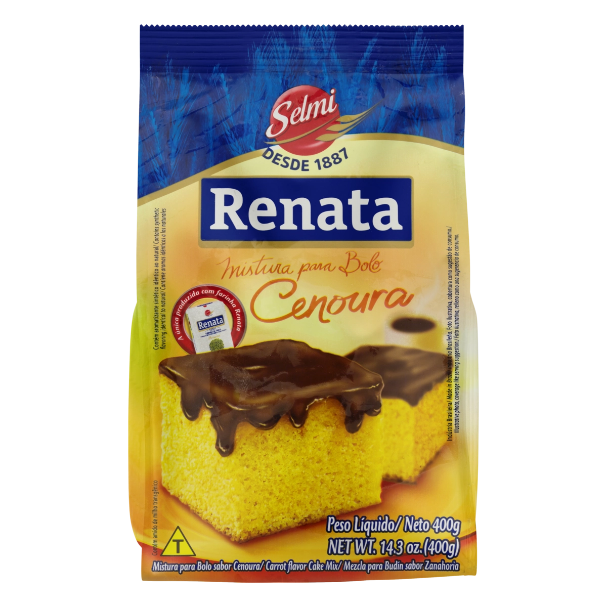 Mistura Para Bolo Cenoura Renata Pacote 400g