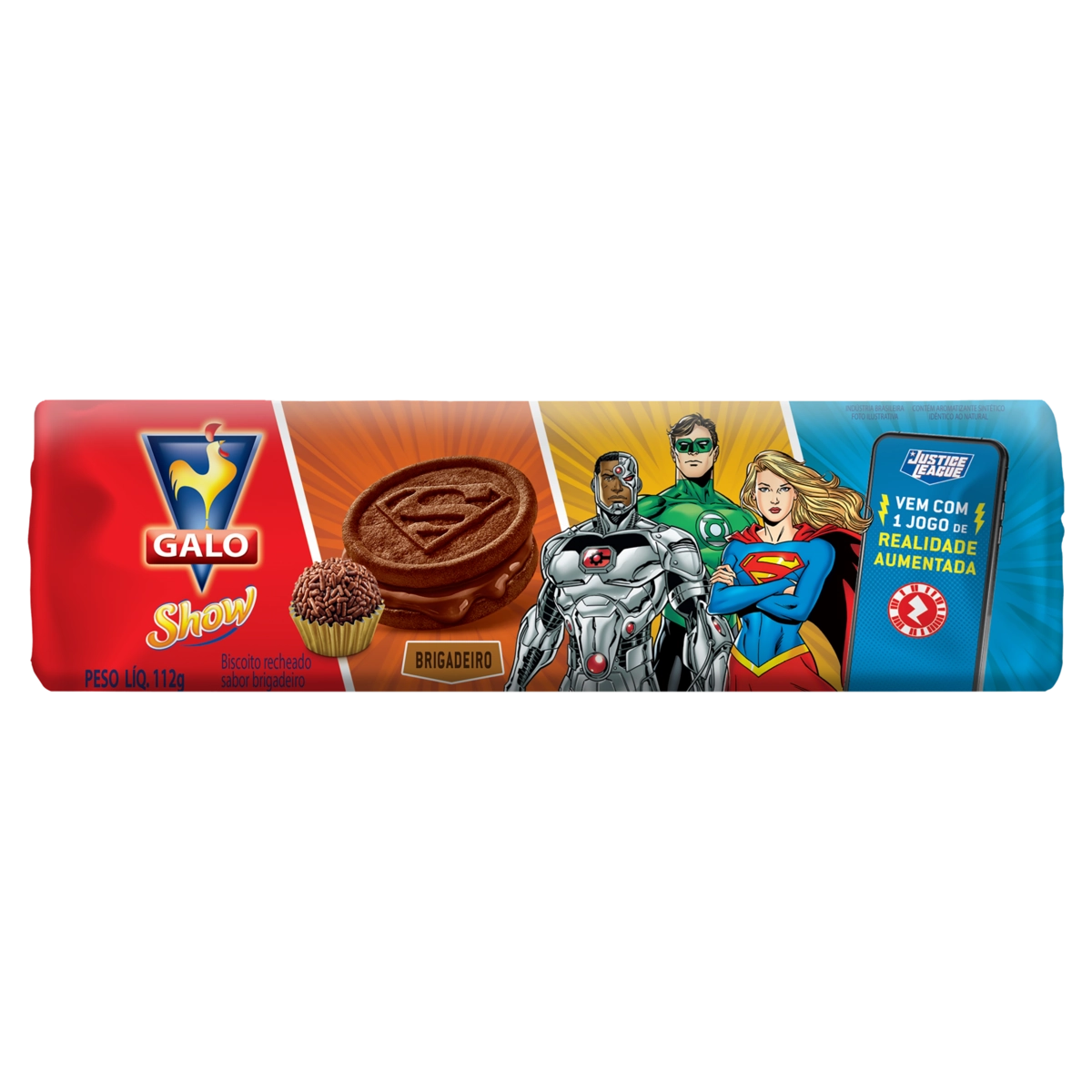 Biscoito.galo Recheado.brigadeiro