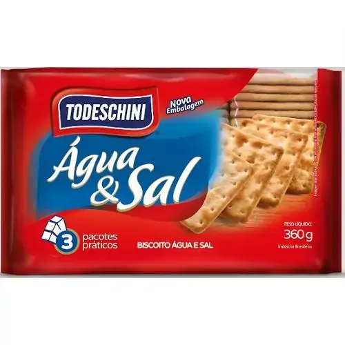 Bisc Todeschini 360g Agua E Sal