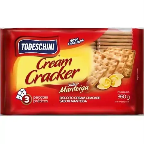 Bolacha Todeschini Cr Cracker Mant 360g
