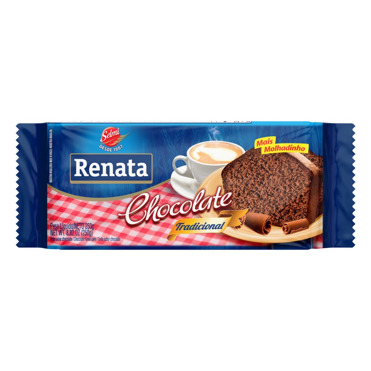 Bolo Chocolate Tradicional Renata Pacote 250g