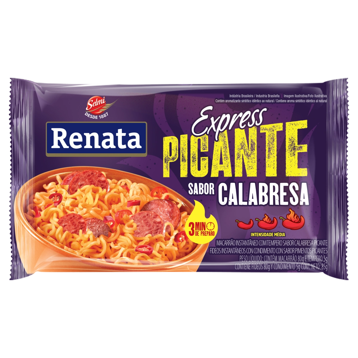 Macarrao Inst Renata Express 85g Calabresa Picante