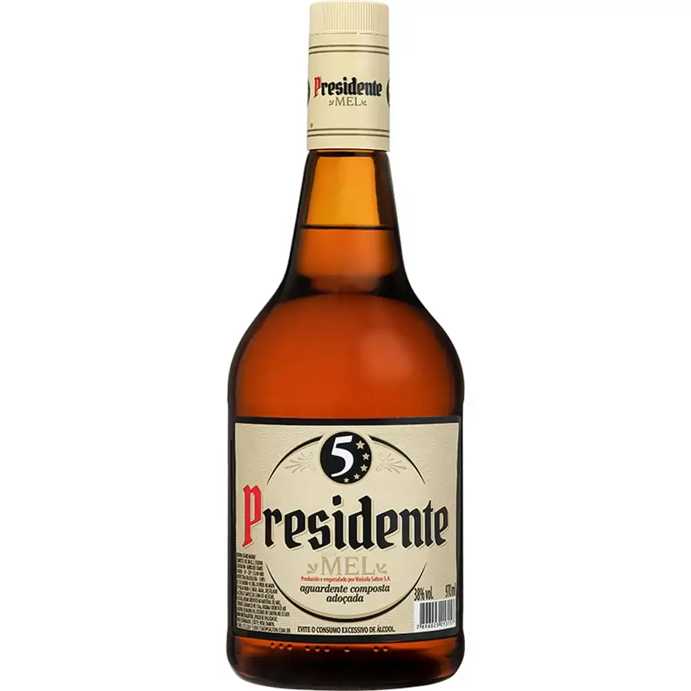 Conhaque Presidente Mel 6x970ml