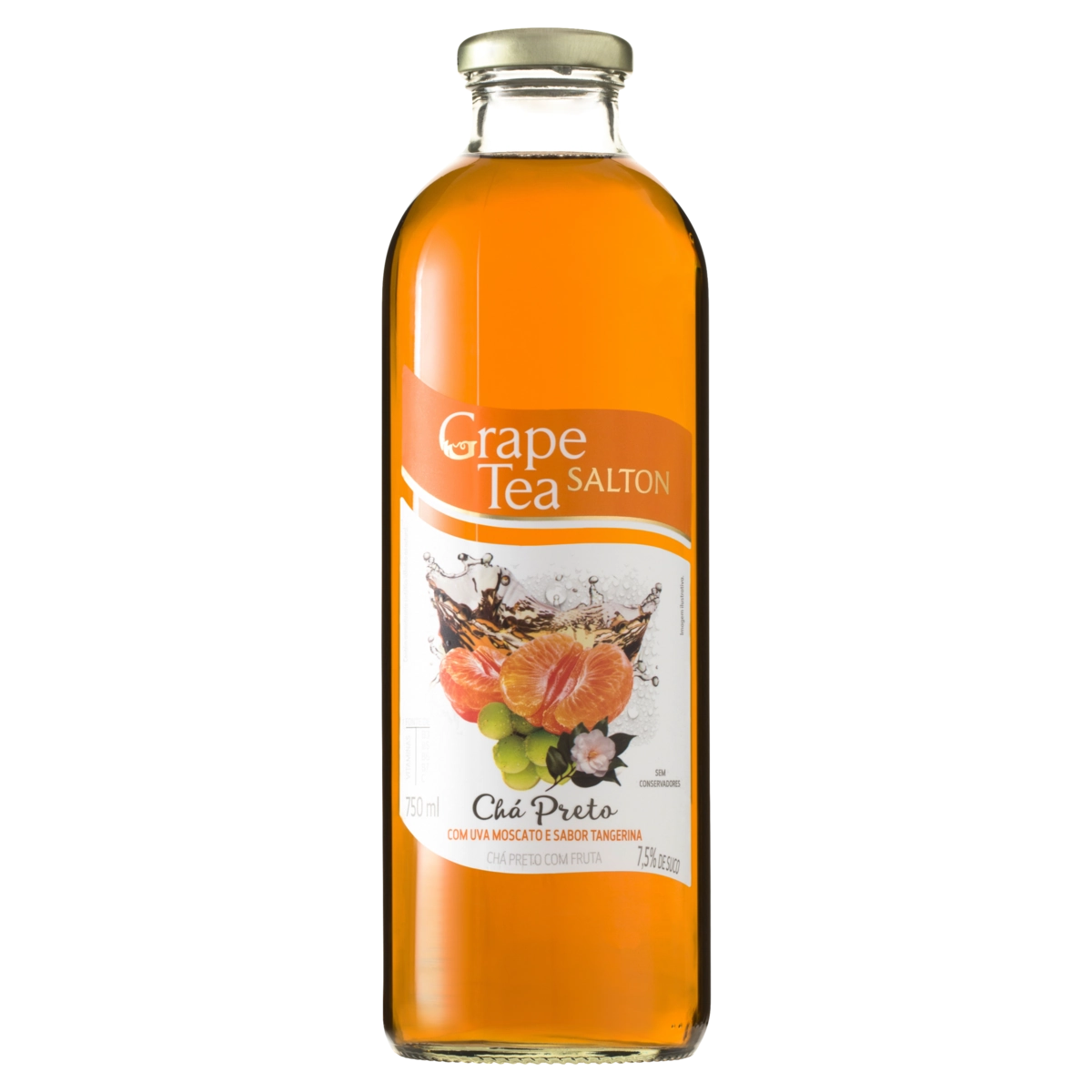 Chá Preto Tangerina Salton Grape Tea Garrafa 750ml