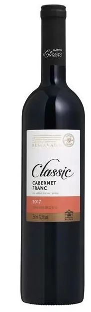 Vinho Brasileiro Tinto Seco Reserva Especial Salton Classic Cabernet Franc Serra Gaúcha Garrafa 750m