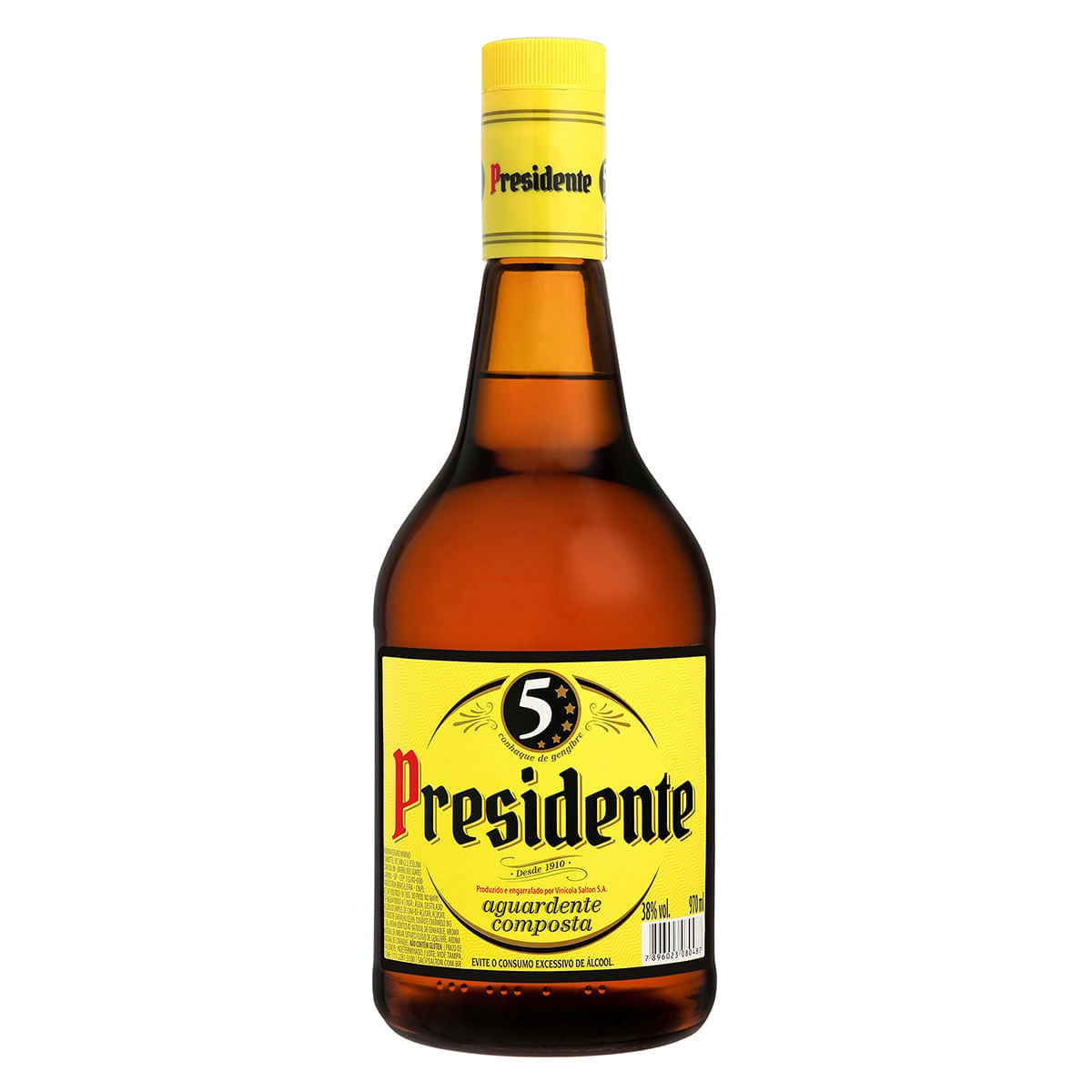 Conhaque de Gengibre PRESIDENT Garrafa 970ml