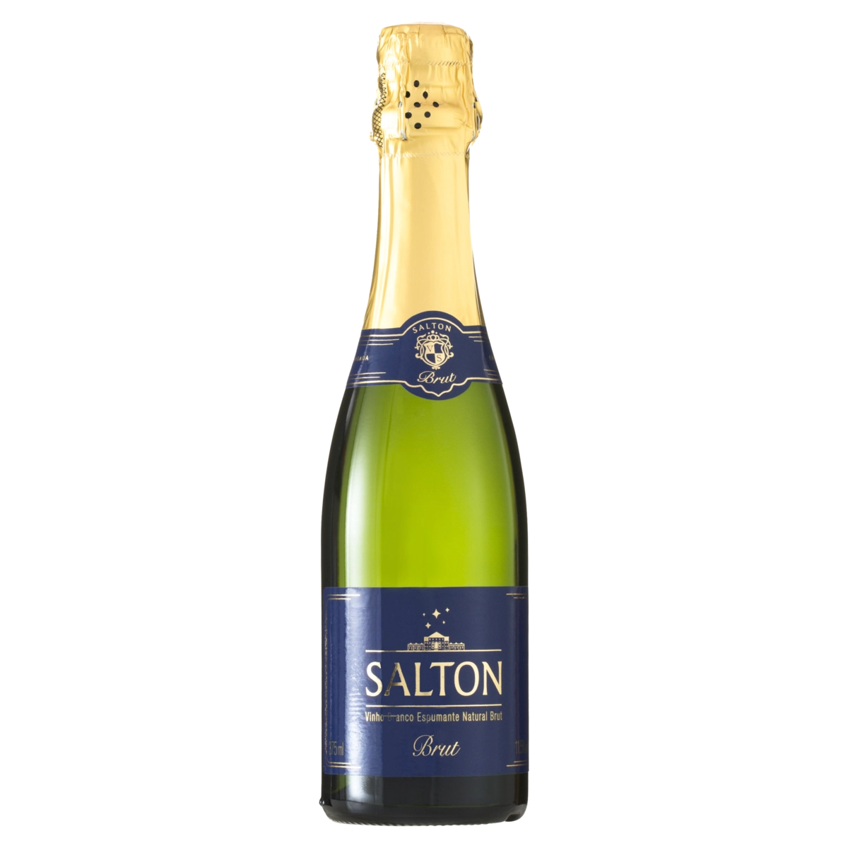 Espumante Brasileiro Branco Brut Salton Chardonnay Prosecco Trebbiano Serra Gaúcha Garrafa 375ml