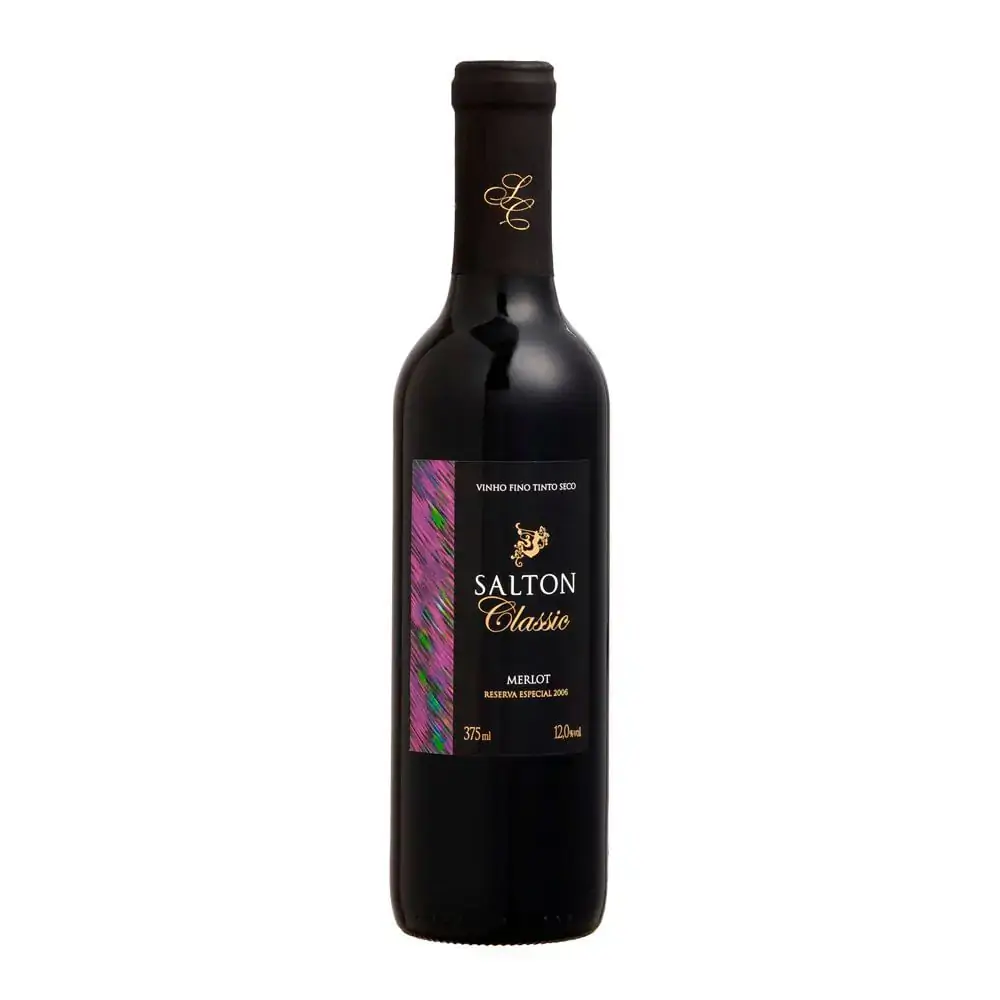 Vinho Brasileiro Tinto Classic Merlot Salton 375ml