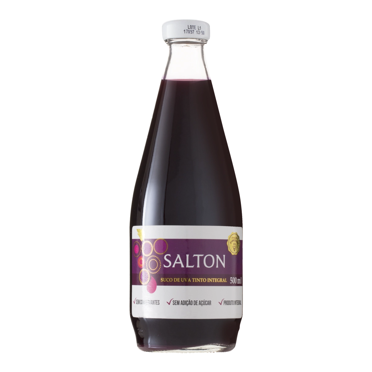 Suco Integral Uva Tinto Salton Garrafa 500ml