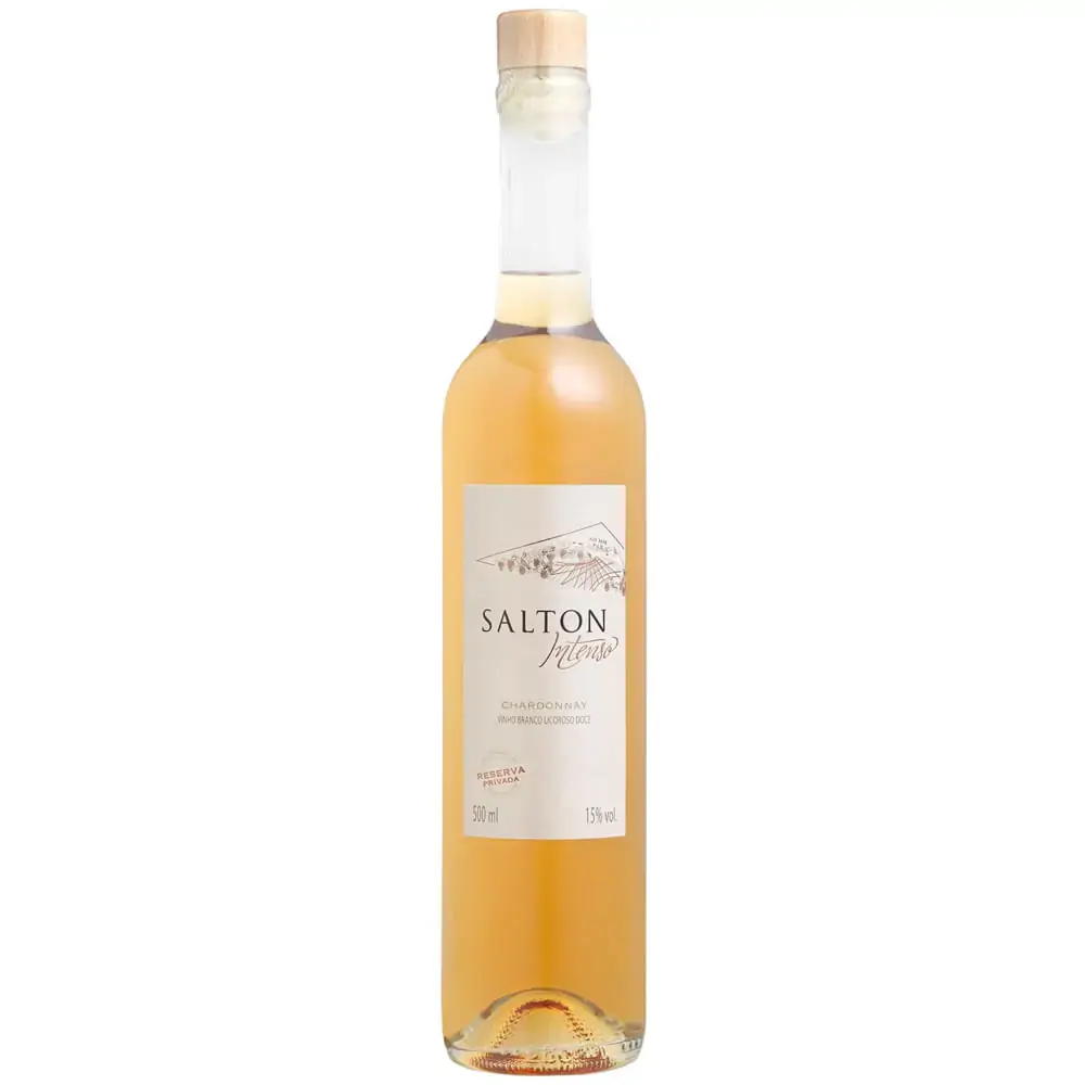 Vinho Brasileiro Branco Doce Reserva Privada Salton Intenso Chardonnay Serra Gaúcha Garrafa 500ml