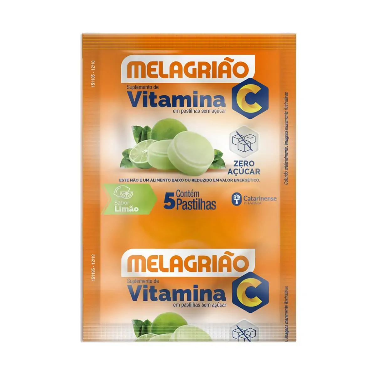 Melagriao Past Limao C/5 S/ Acucar