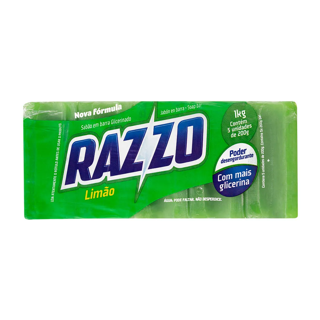 Sabão em Barra Razzo Limão 1Kg