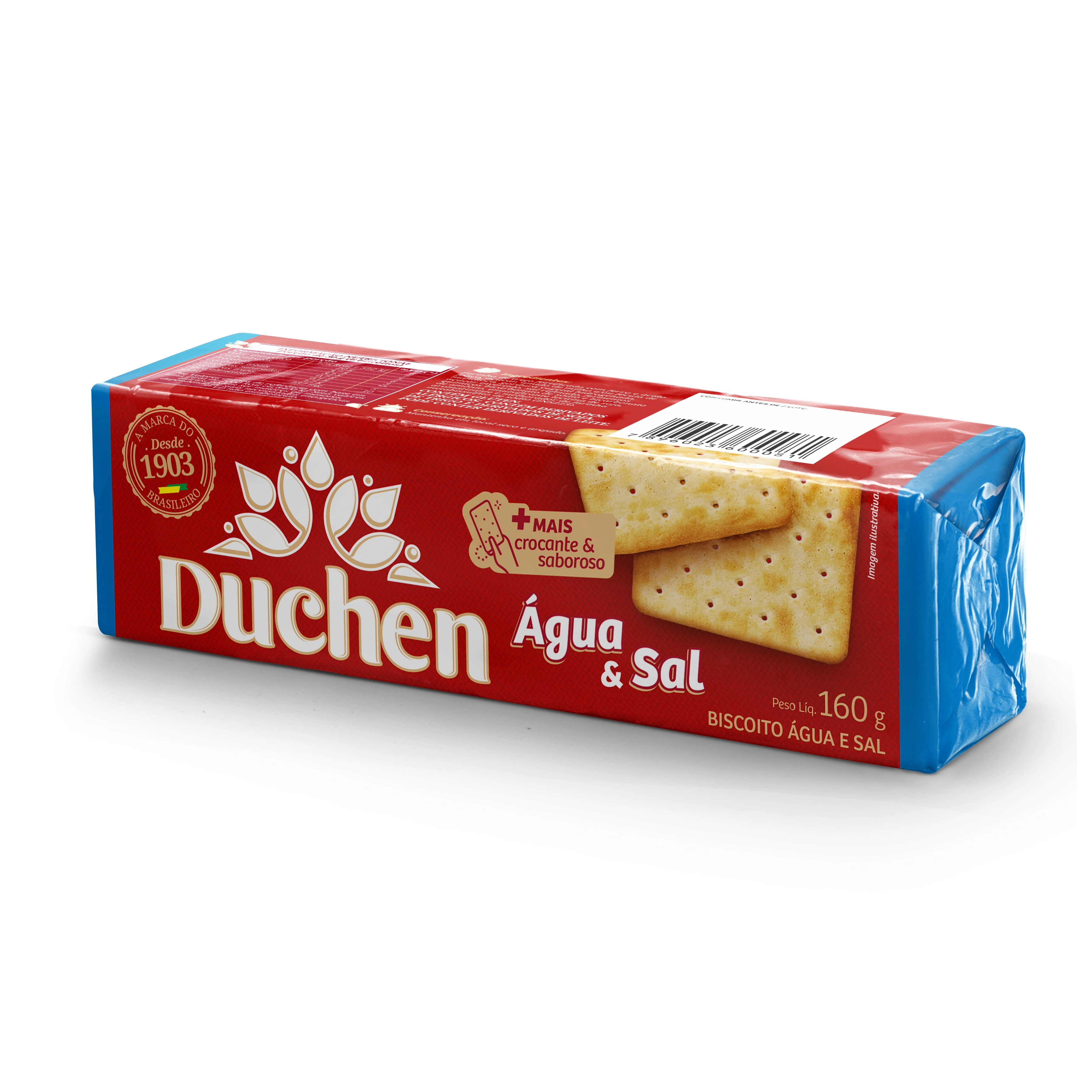 Bisc Duchen 160g Agua E Sal