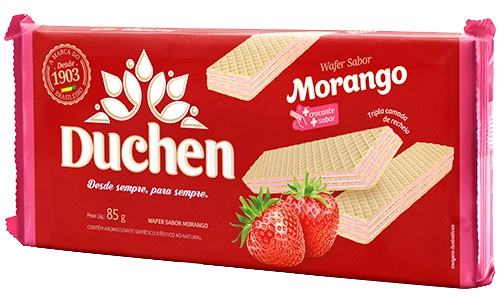 Bisc Wafer Duchen Morango 85g