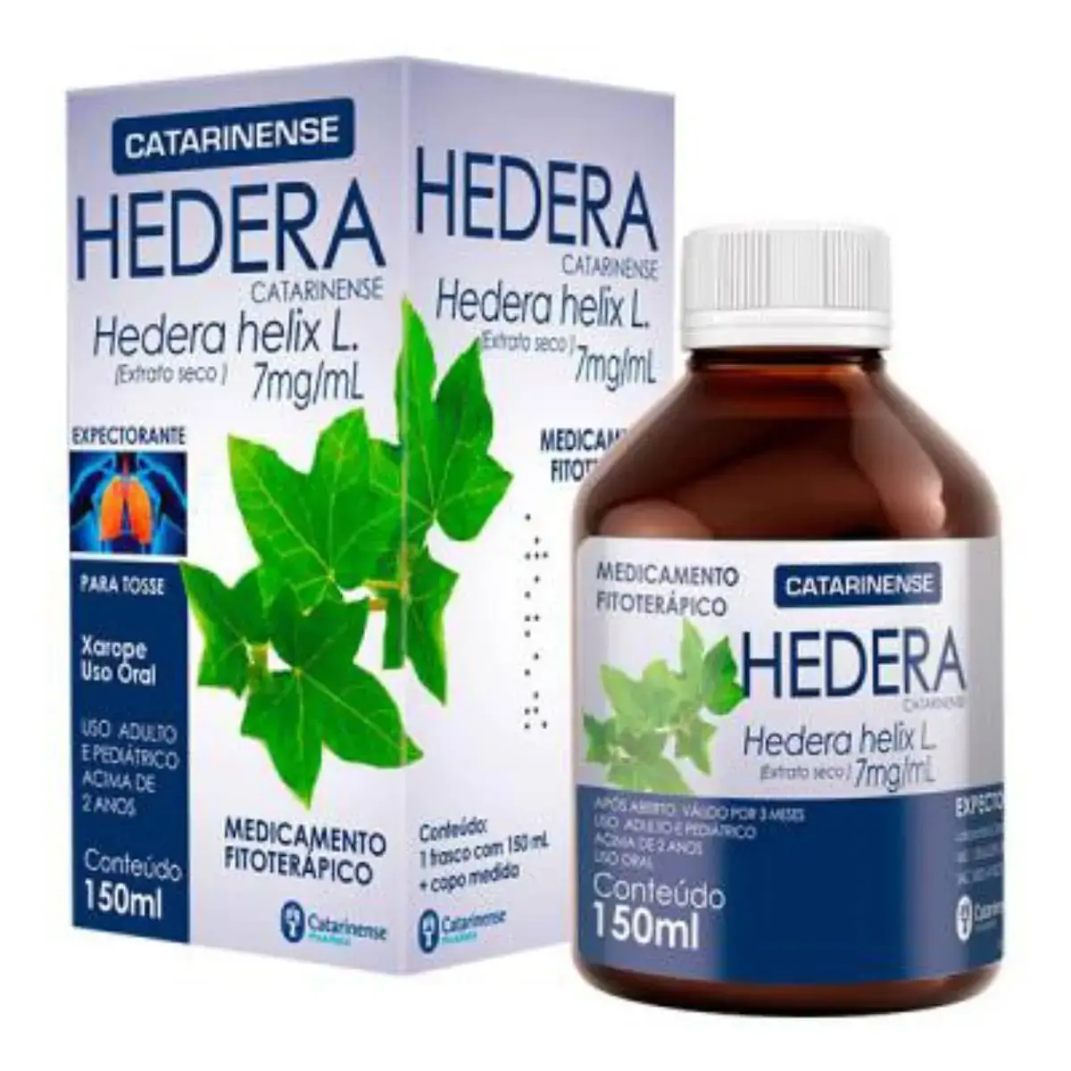 Xarope Hedera 7mg/ml Catarinense Pharma Caixa 150ml Copo Medida