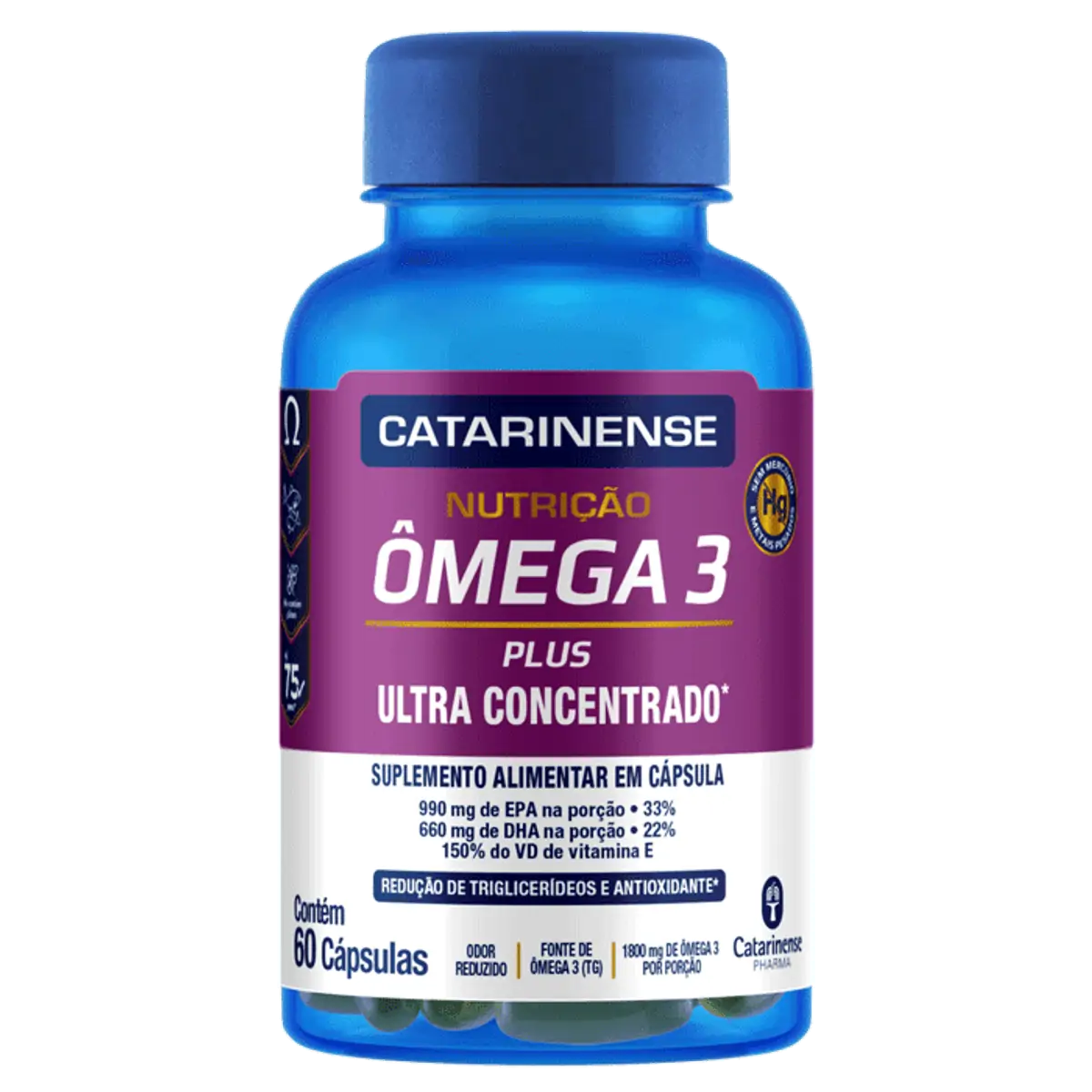 ômega 3 Catarinense Plus Frasco 60 Cápsulas