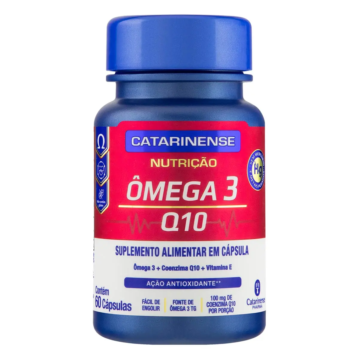 Omega 3 Q10 Catarinense Nutricao 60 Cps