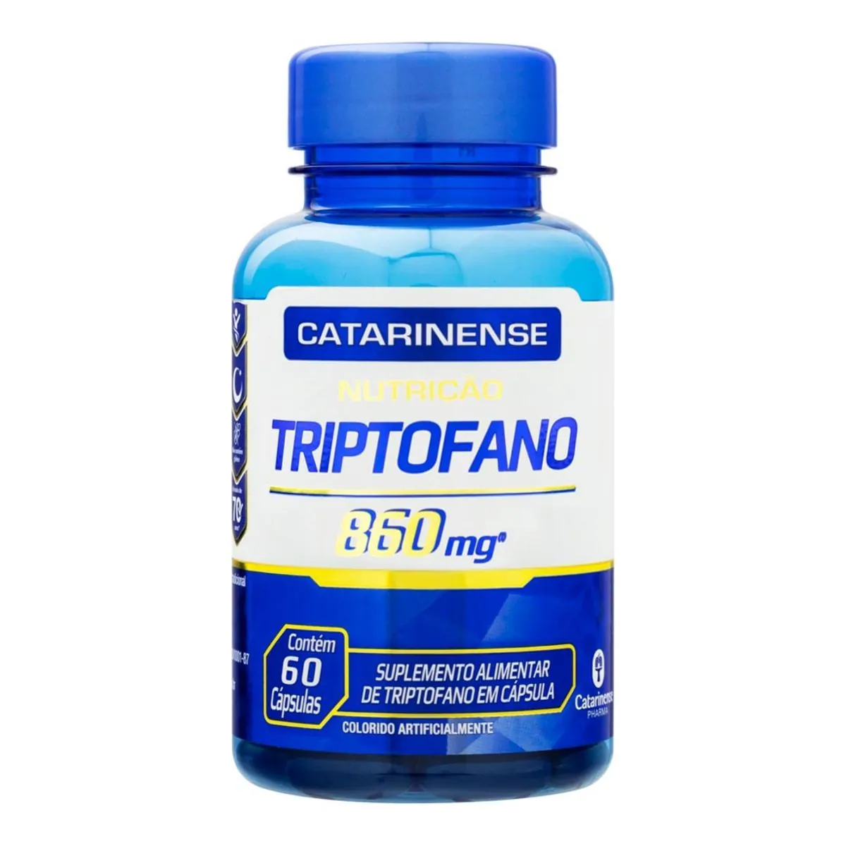 Triptofano - 860mg Catarinense C/ 60 cápsulas cada