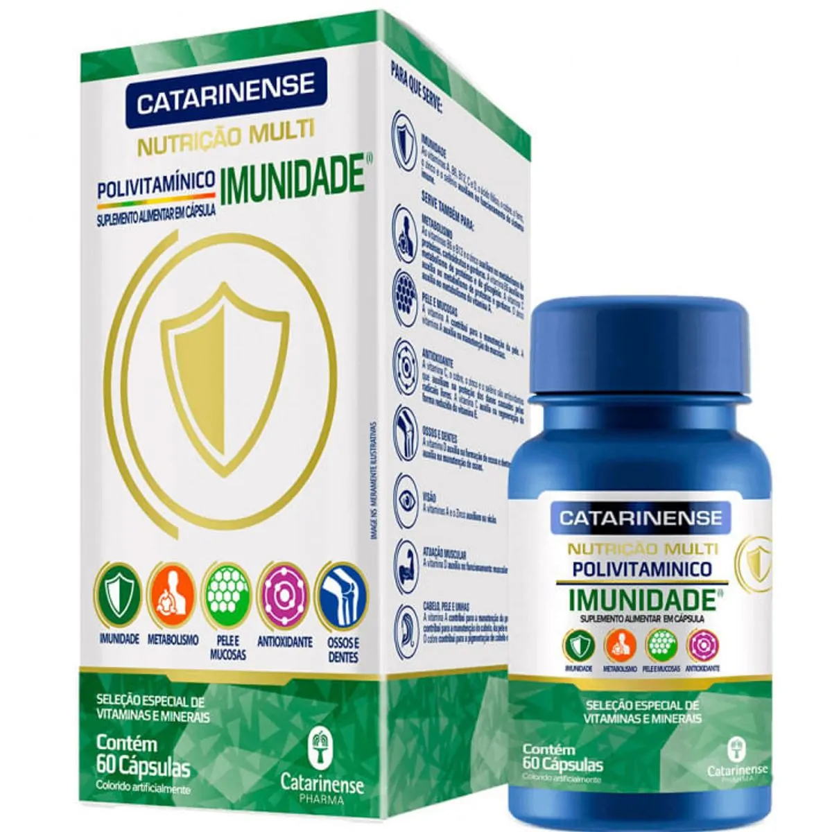 Polivitamínico Imunidade Multi Catarinense c/60 Cápsulas