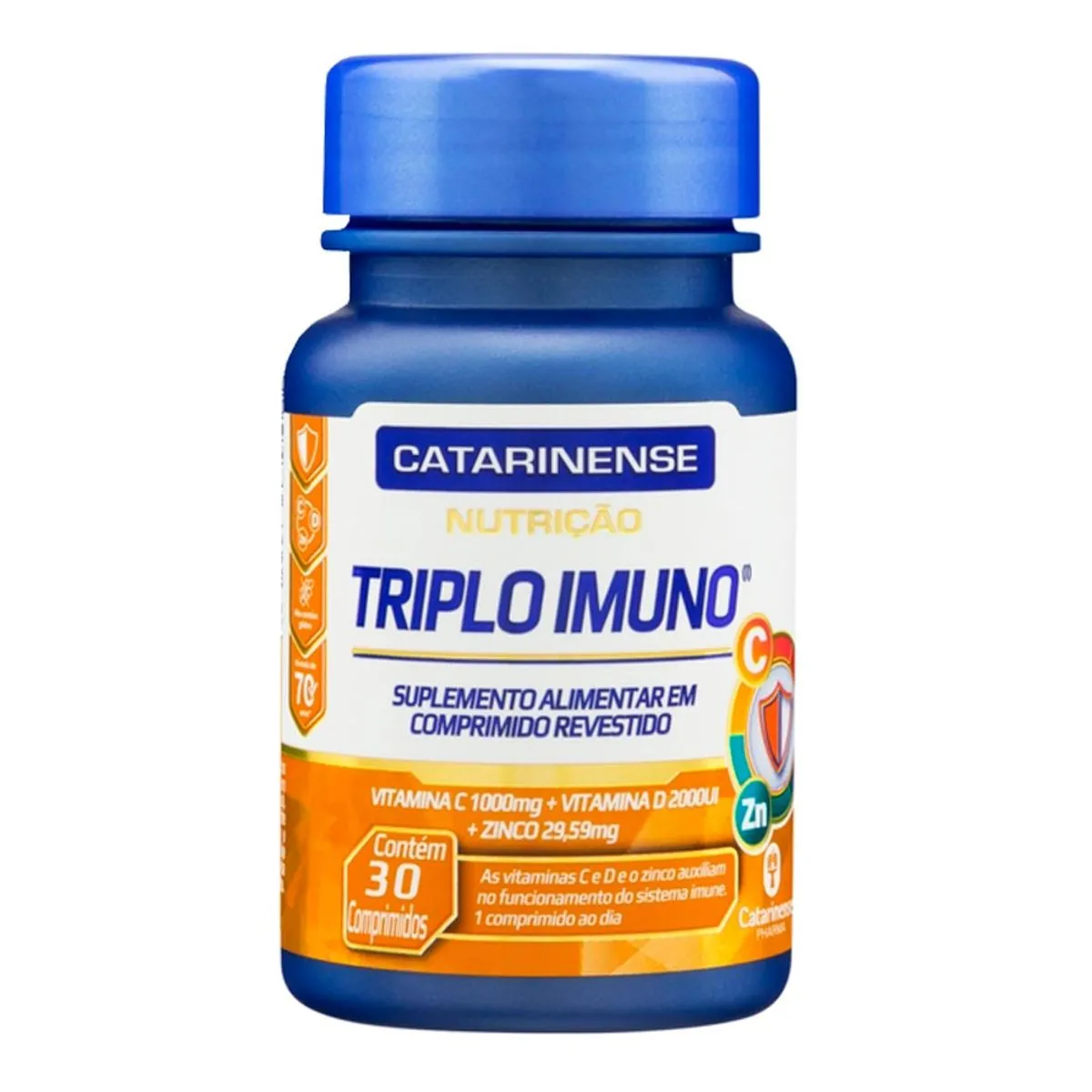 Triplo Imuno CATARINENSE Nutricao 30Cpr