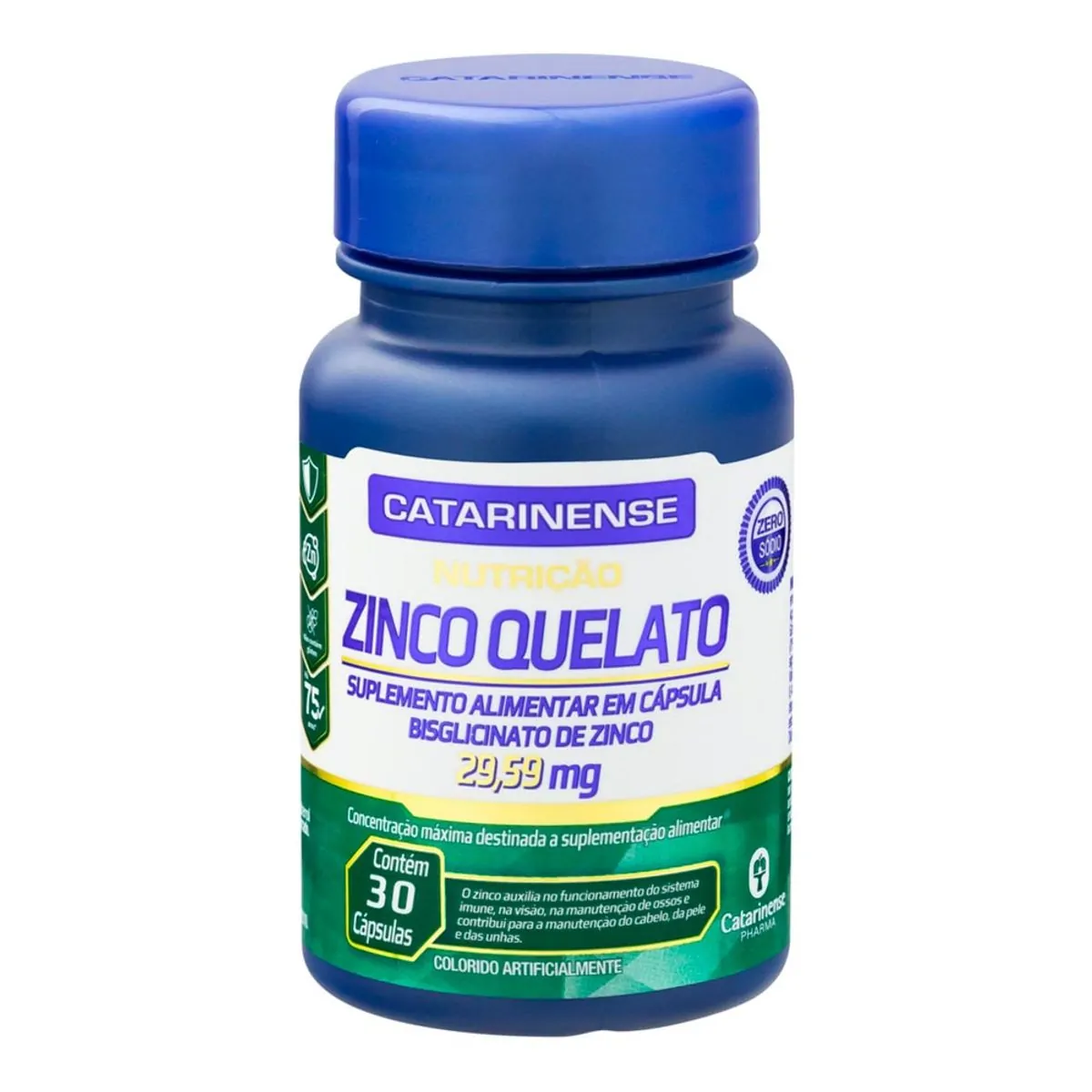 Zinco Quelato Catarinense 30 cápsulas