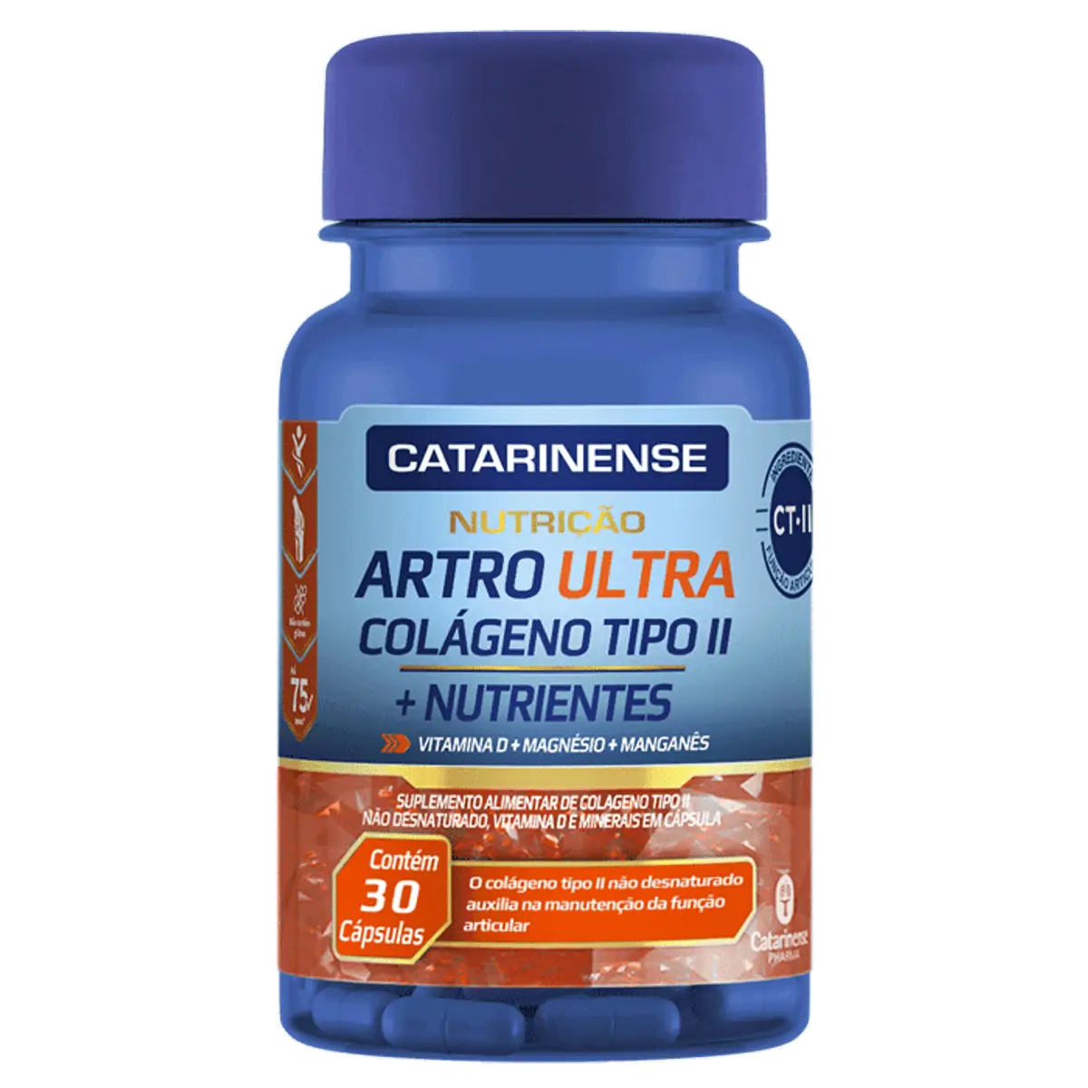 Colágeno Artro Ultra Tipo II Catarinense 30 Cápsulas Gelatinosas