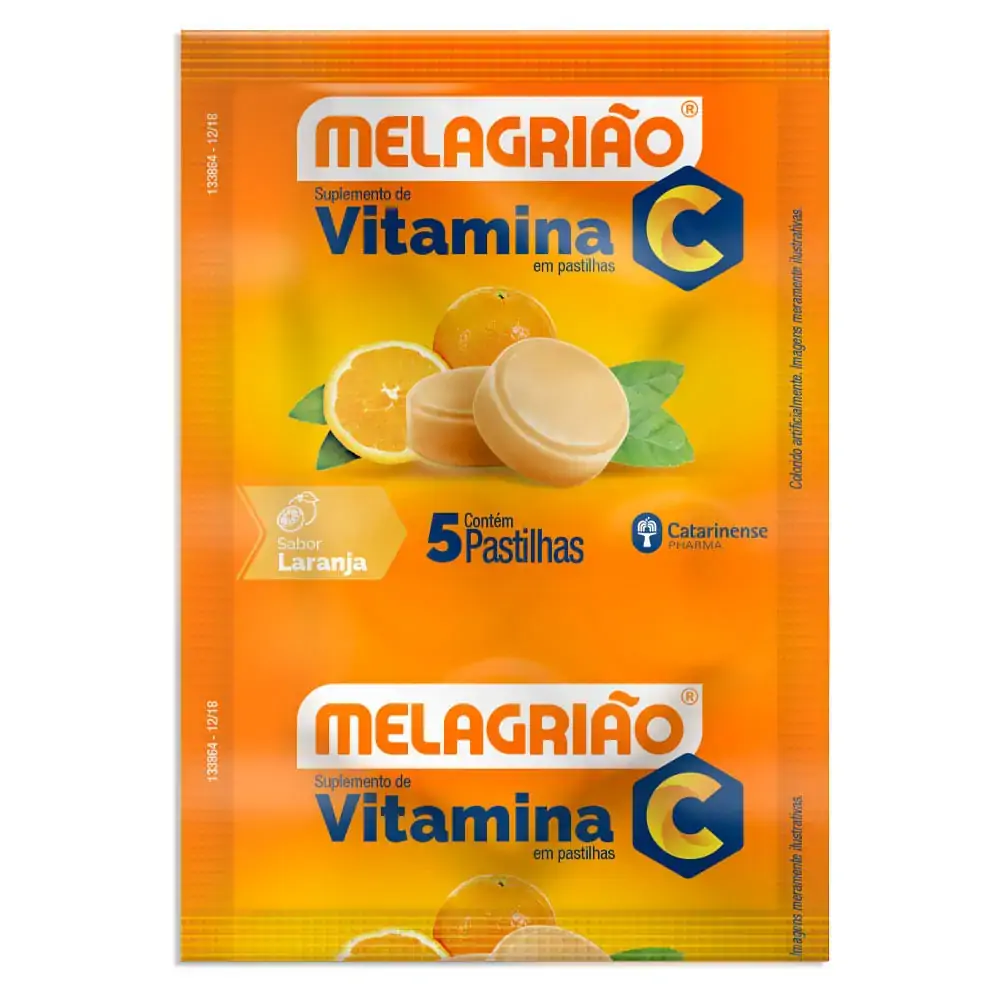 Melagriao Past Laranja S/acucar 5unidade