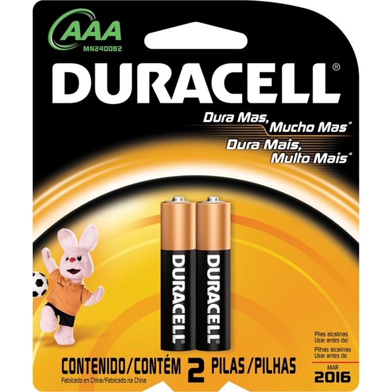 Pilha Duracell Alcalina Aaa Palito Com 2