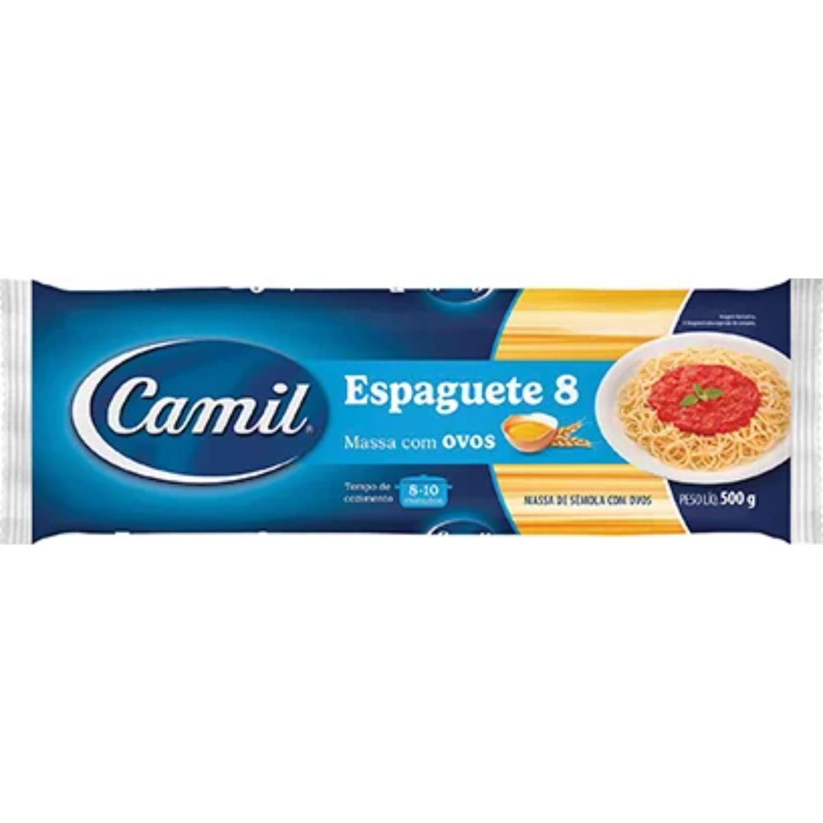Macarrao Camil 500g C/ovos Espaguete 8