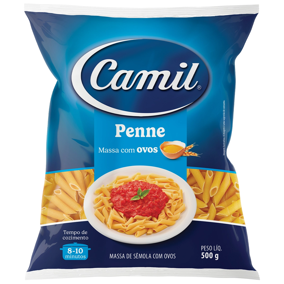 Mac Ovos Camil Penne 500g