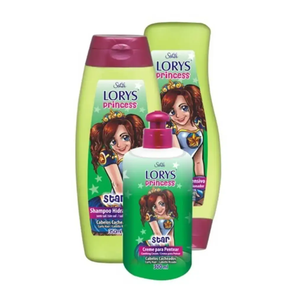Kit Lorys Princess Sh Cond Cr.pent Cachos Cj