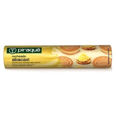 Biscoito Recheio Abacaxi Piraquê Pacote 200g