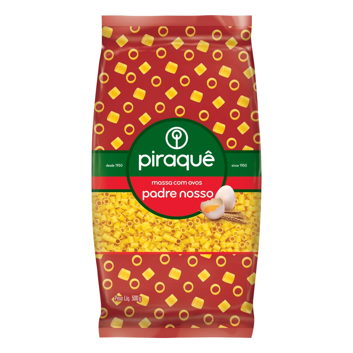 Macarrão Com Ovos Padre Nosso Piraquê Pacote 500g