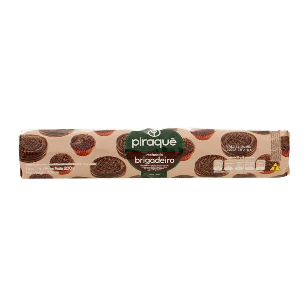 Biscoito Brigadeiro Piraque 200gr